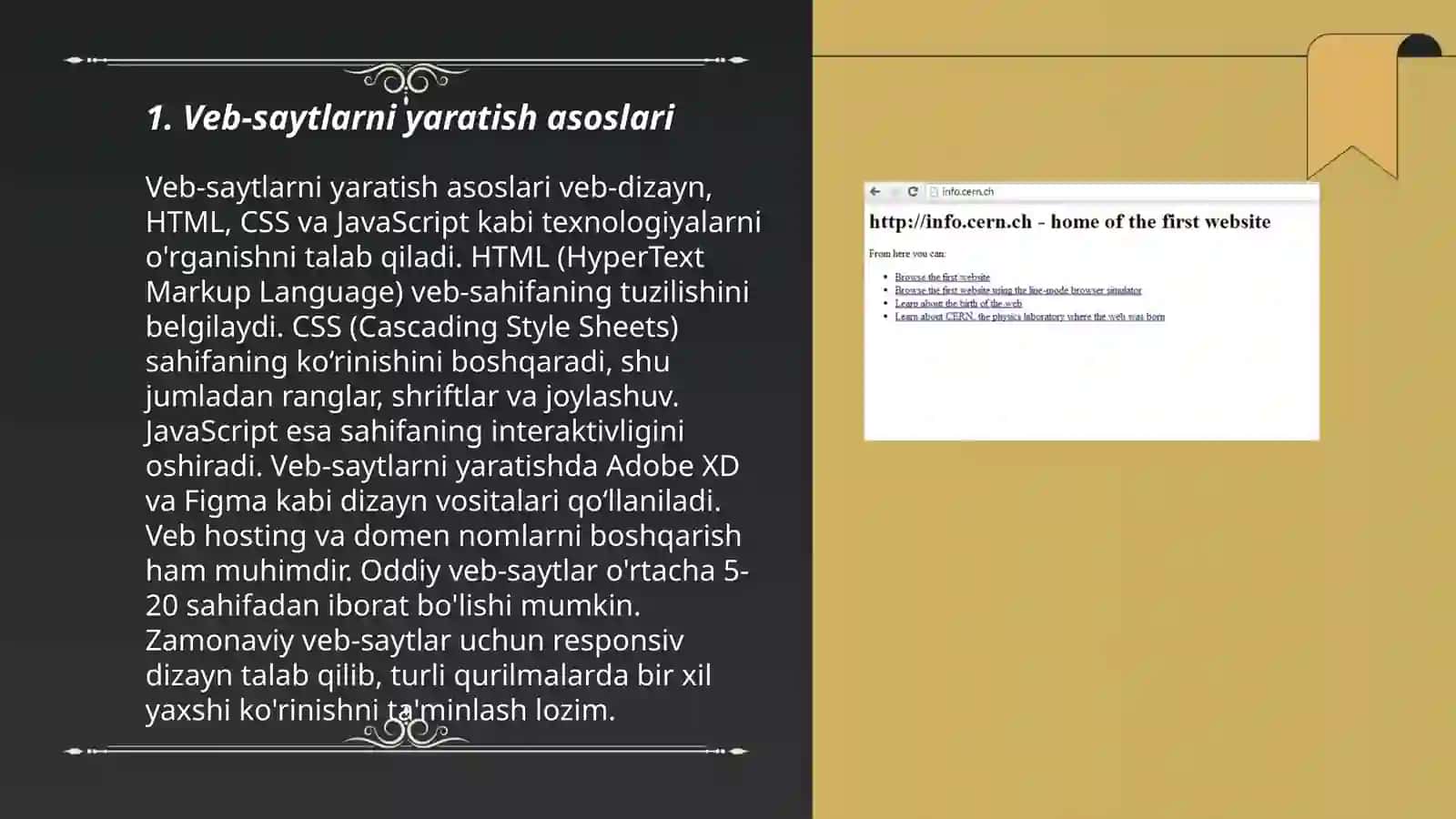 Veb-saytlarni yaratish asoslari 3