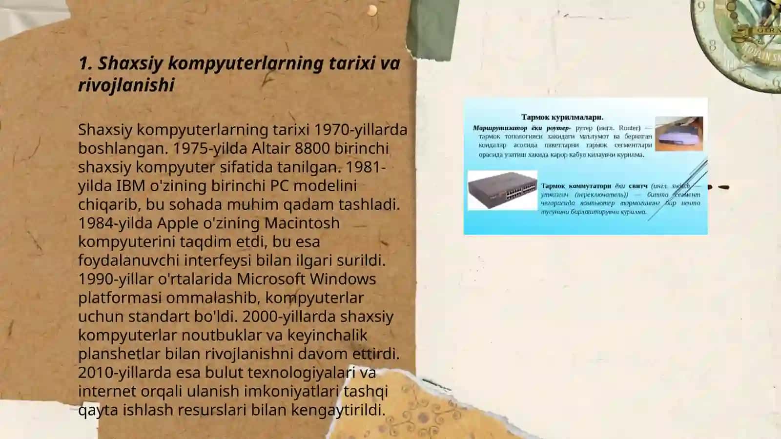 Shaxsiy kompyuterlar haqida umumiy ma'lumotlar 3