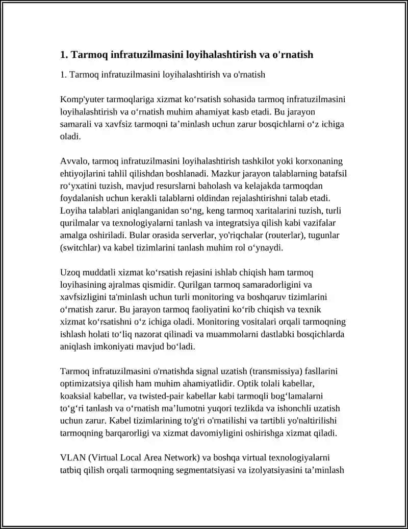 KOMPYUTER TARMOQLARIGA XIZMAT KOʻRSATISH 3