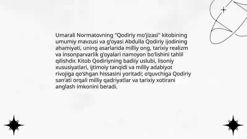 Qodiriy mo'jizasi kitobi 3