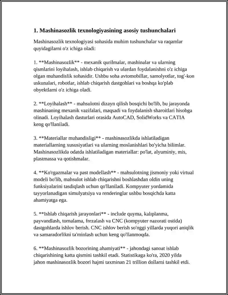 MASHINASOZLIK TEXNALOGIYASI ASOSLARI FANI 3