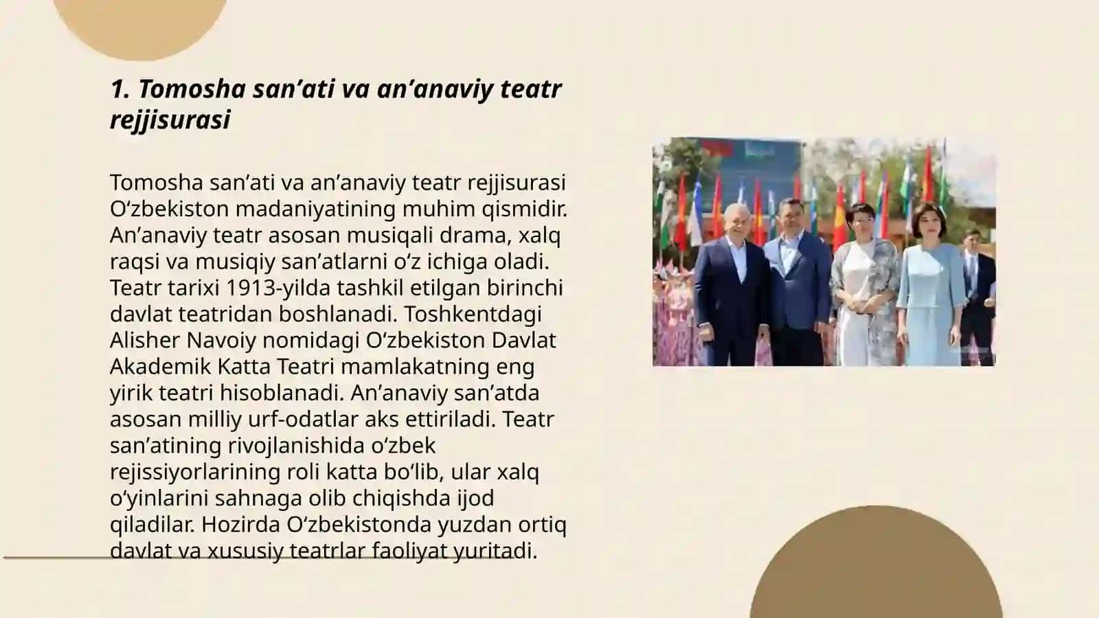 Tomosha sanʼati va anʼanaviy teatr rejjisurasi 3