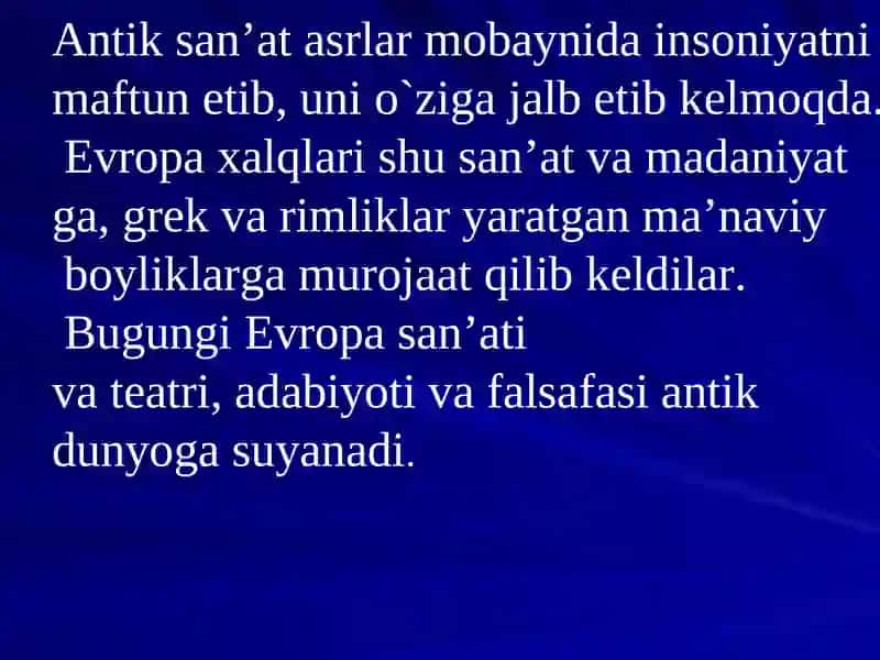Antik davr. Qadimgi Gretsiya va Rim 3