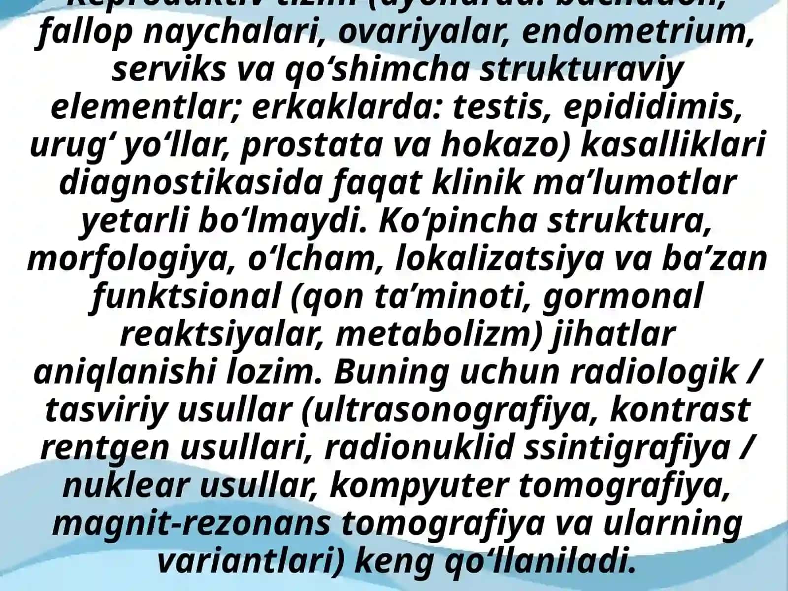 Reproduktiv tizimi kasalliklarida radiologik tekshiruv usullari 3