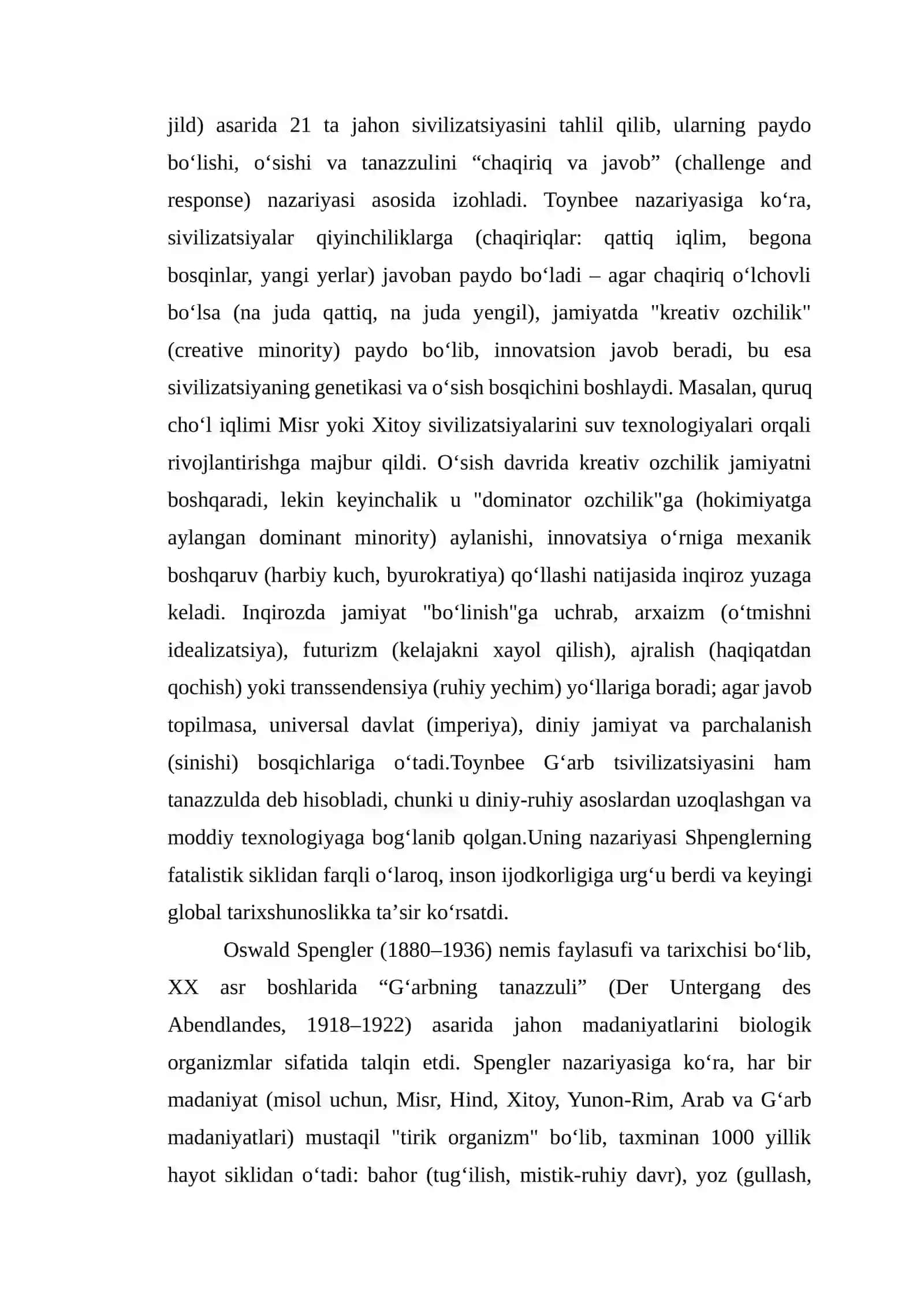 XX asr sivilizatsiya tarixshunosligi 3