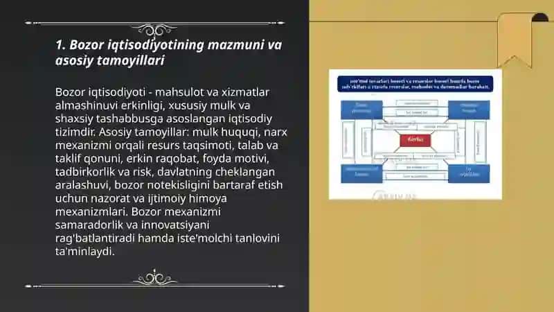 Bozor iqtisodiyotining mazmuni va amal qilishi 3