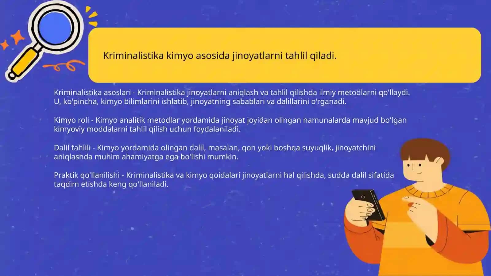 Kriminalistikada kimyoning oʻrni 3