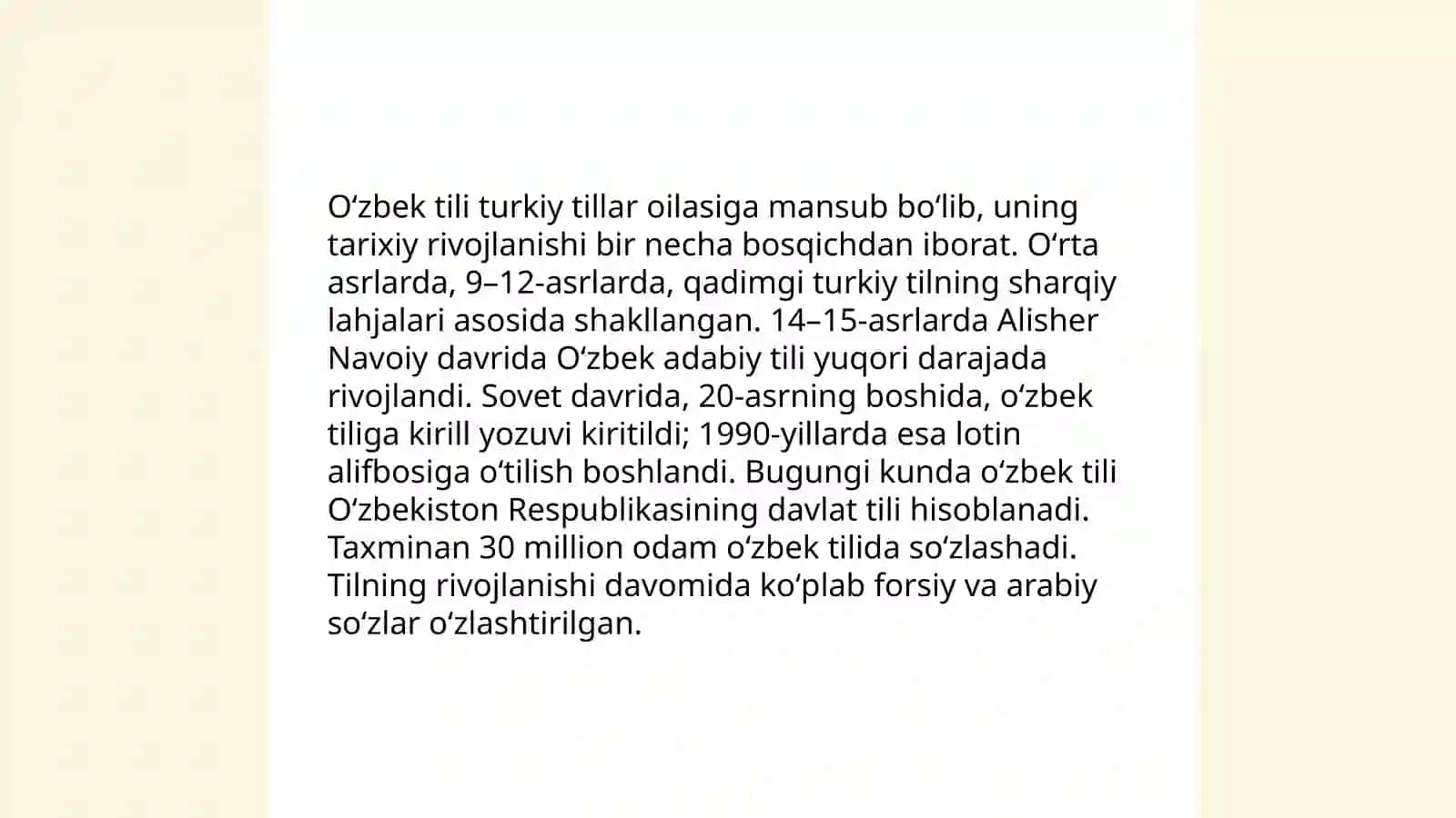 Hozirgi oʻzbek tiliga lisoniy munosabat va turlari 3