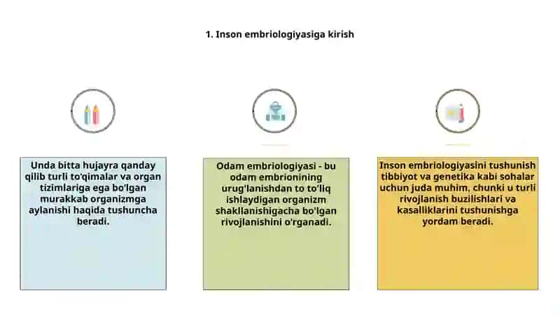Odamlar embriologiyasi asoslari 3