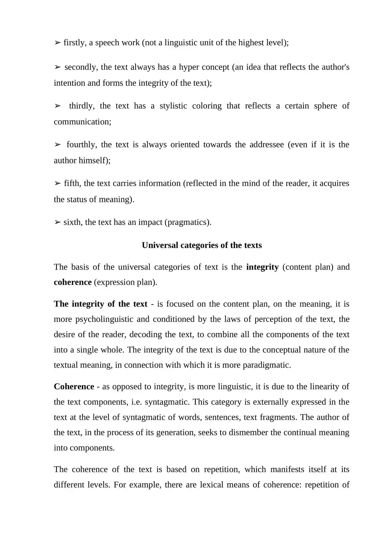Notion of the Text 3