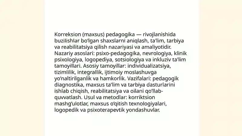 Korreksion (maxsus) pedagogikaning nazariy asoslari va tushunchalari 3