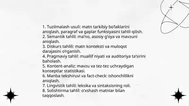 Axborot matnlar bilan ishlash va media madaniyat 3