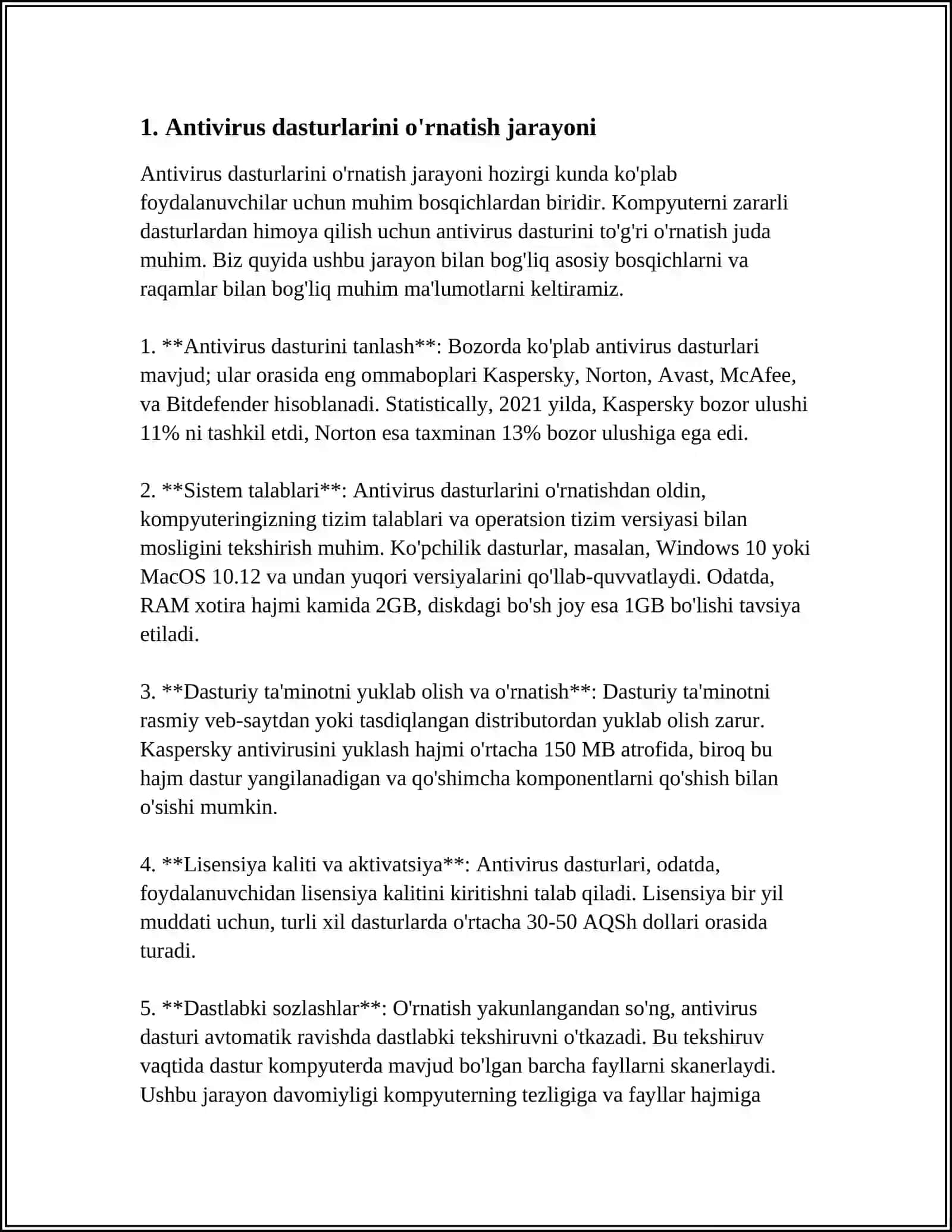 ANTIVIRUS DASTURLARI BILAN ISHLASH 3