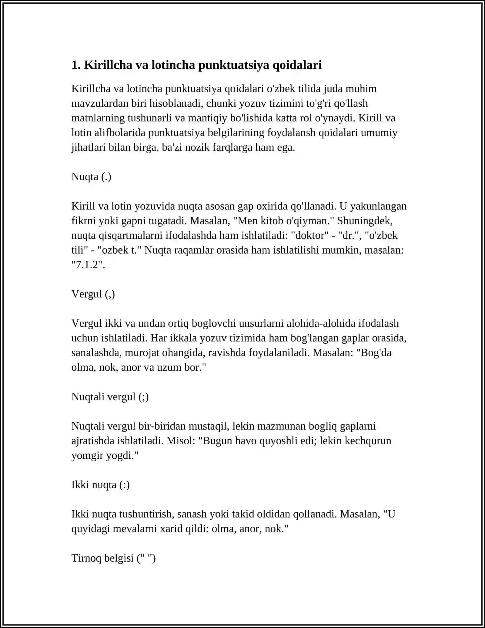MATNLARNI PUNKTUATSION JIHATDAN TAHLIL QILISH 3