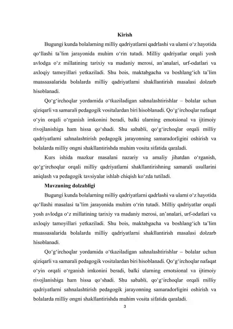 Qoʻgʻirchoqlar yordamida milliy qadriyatlarni sahnalashtirish 3