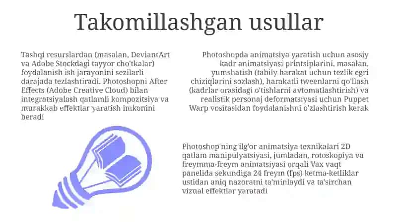 Adobe Photoshop animatsion yaratish 3