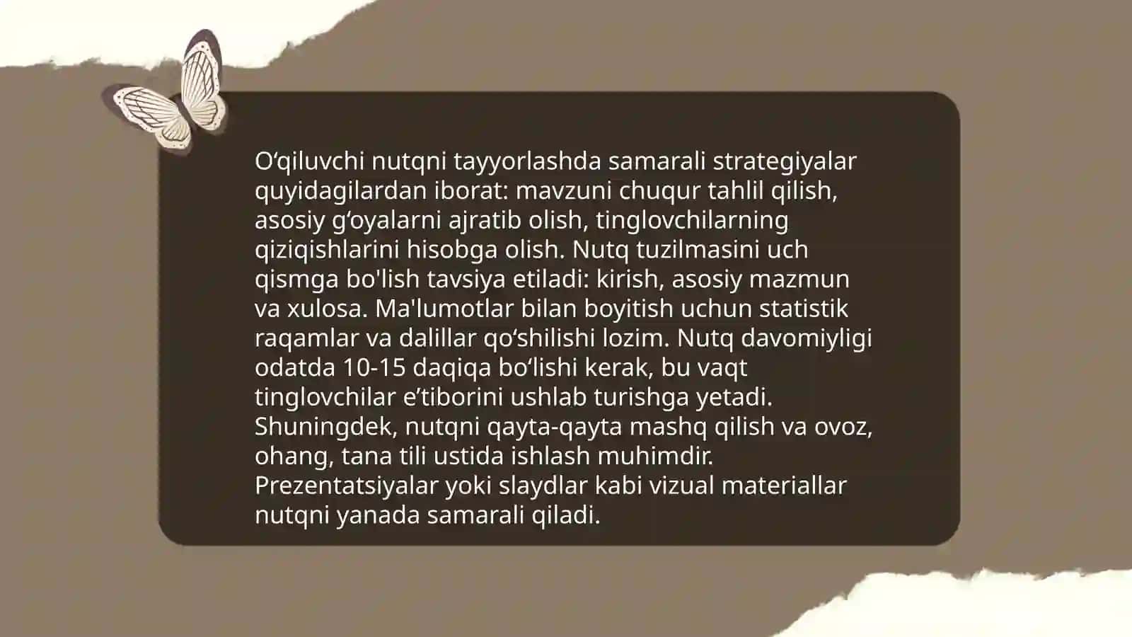 Oqlovchi (advokat) nutqi jamoatchi - Oqlovchi nutqi va o'z o'zini himoya qilish nutqlari tahlili 3