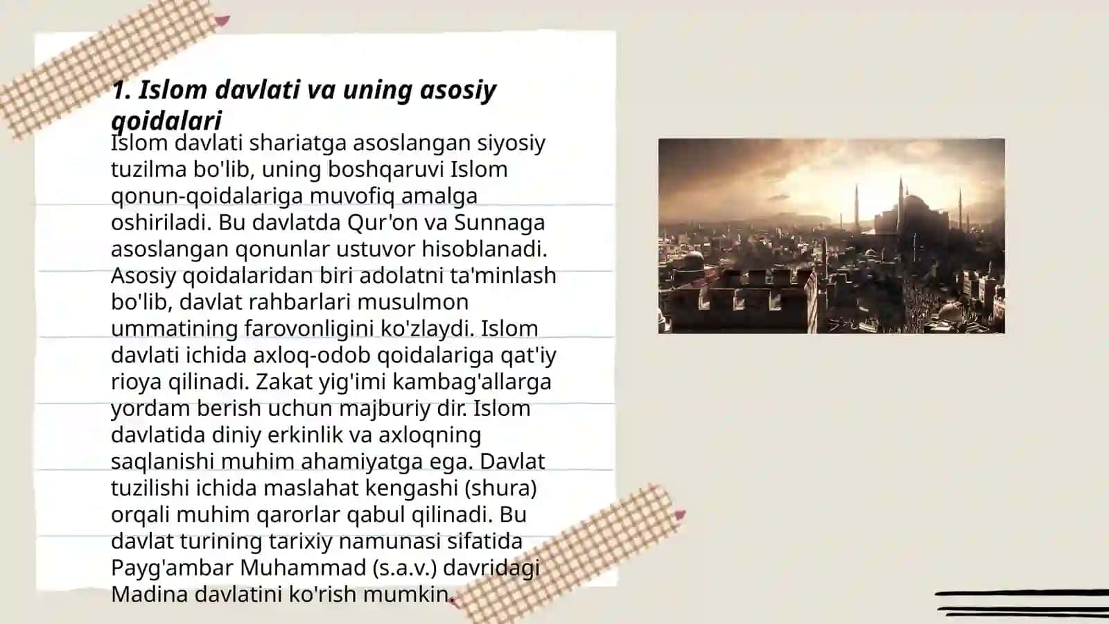 Islom sivilizatsiyasi Tarixi 3