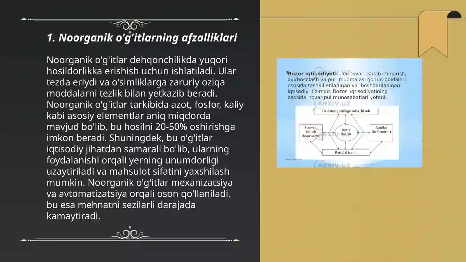 Noorganik oshlovchi moddaning afzalligi va kamchiligi 3