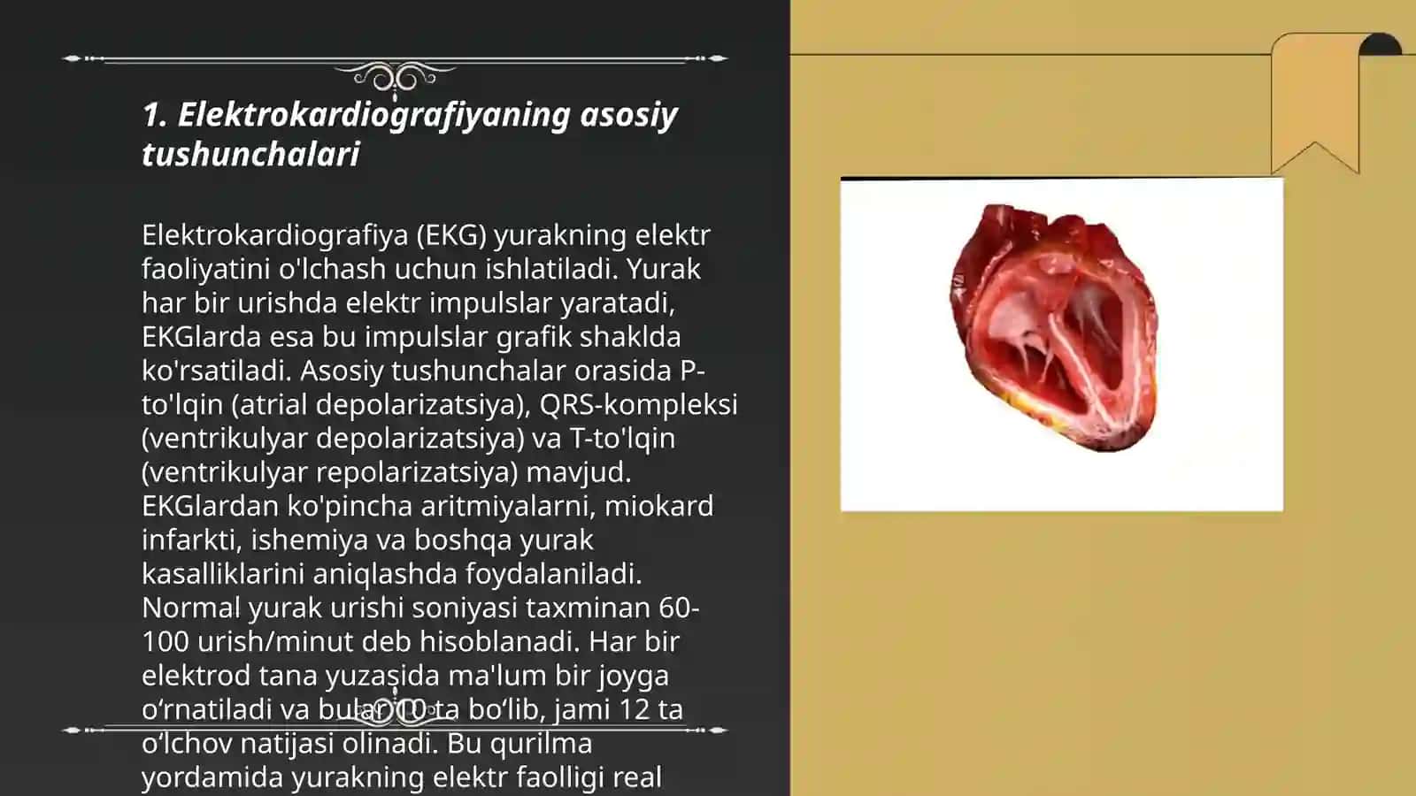 Elektrokardiografiya usuli bilan yurak parotlari va arifmiyalarini tekshirish usullari 3