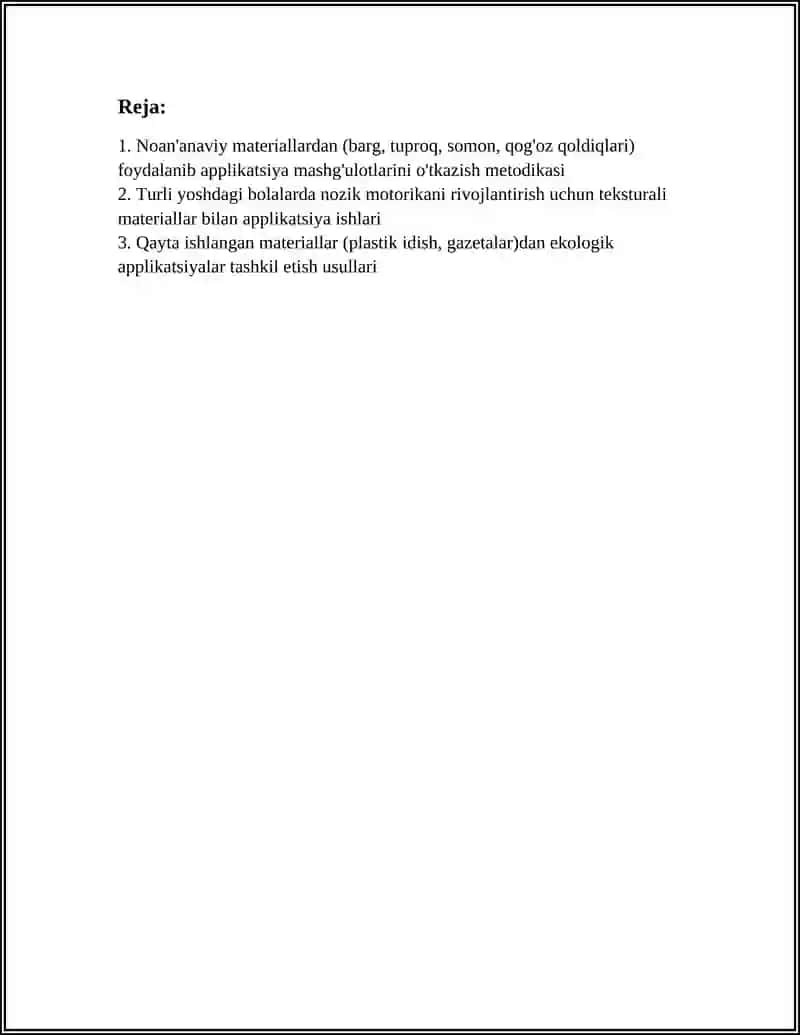 Applikatsiya mashg'ulotlari 3