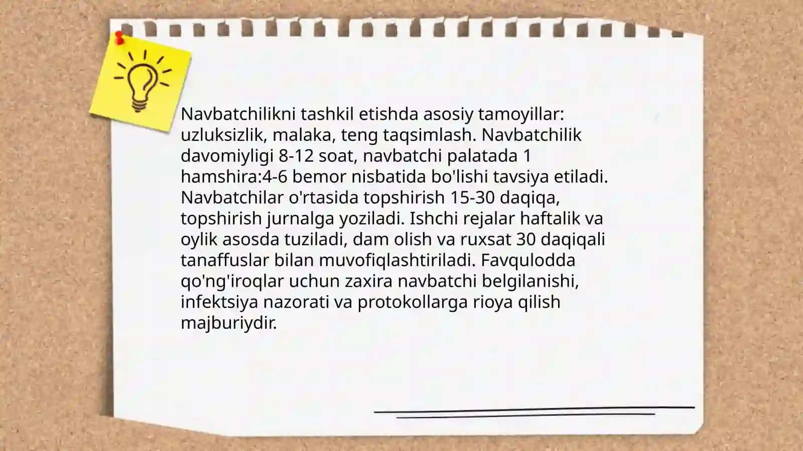 Umumiy hamshira yoʻnalishi ishlab chiqarish amaliyoti 3