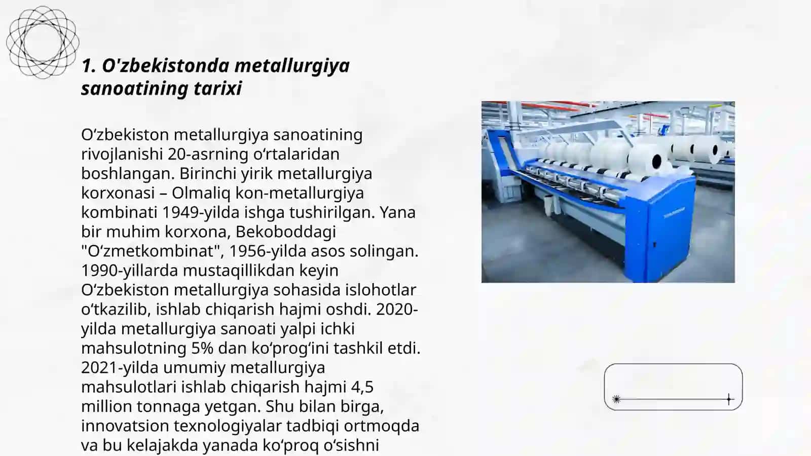 O'zbekistonda metallurgiya sanoatining tarixi 3