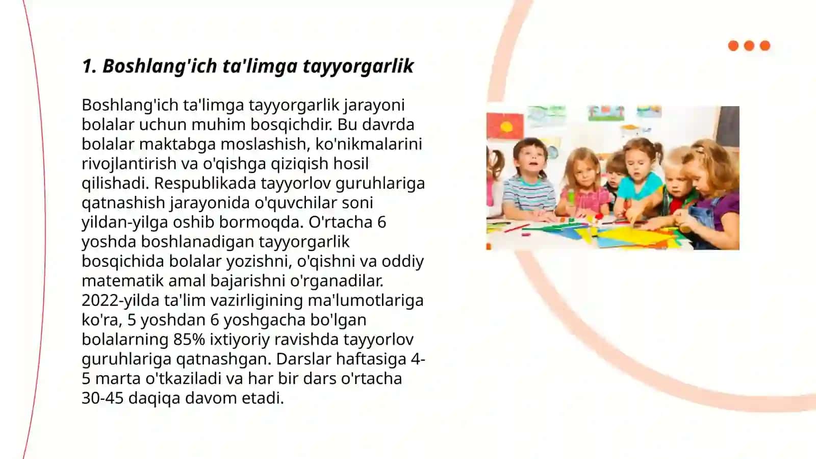 Bolalarni maktabga tayorlashda mashgʻulotlarning ahamiyati 3