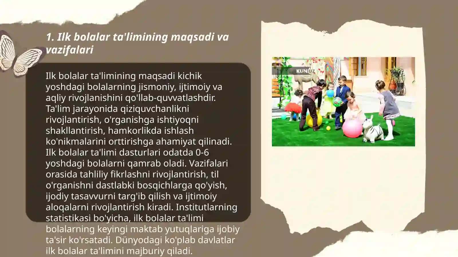 Ilk va Maktabgacha Bolalar Rivojlanishi 3