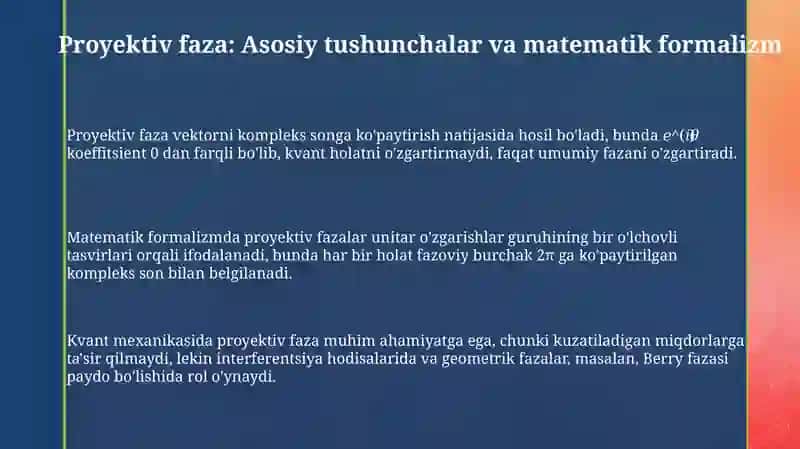 Proyektiv fazo 3