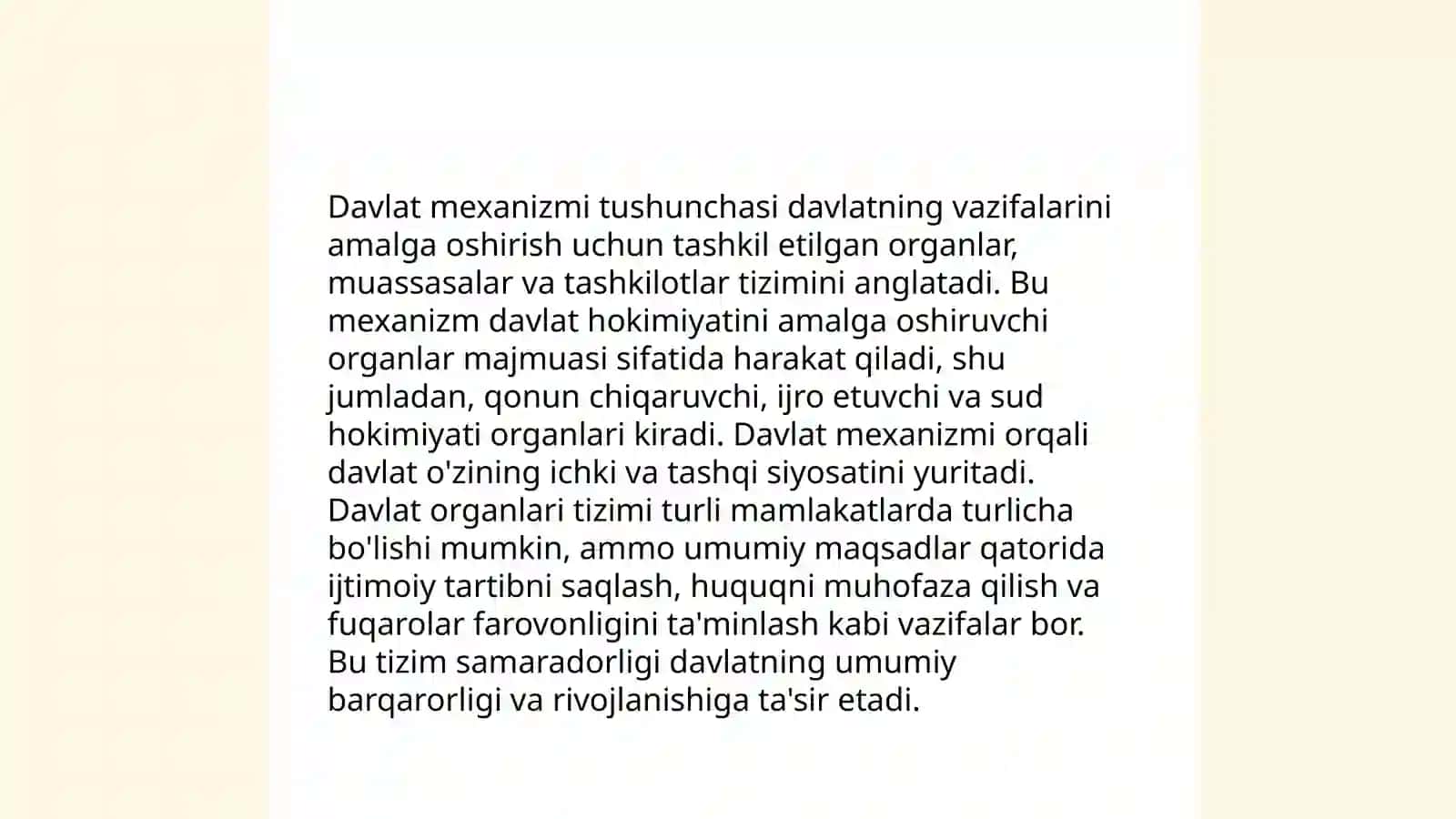 Davlat mexanizmi: tushunchasi tarkibiy qismlari 3