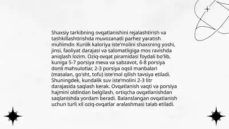 Shaxsiy tarkibning statsionar va dala sharoitida ovqatlanishi ustidan sanitariya nazoratini tashkillashtirish asoslari 3