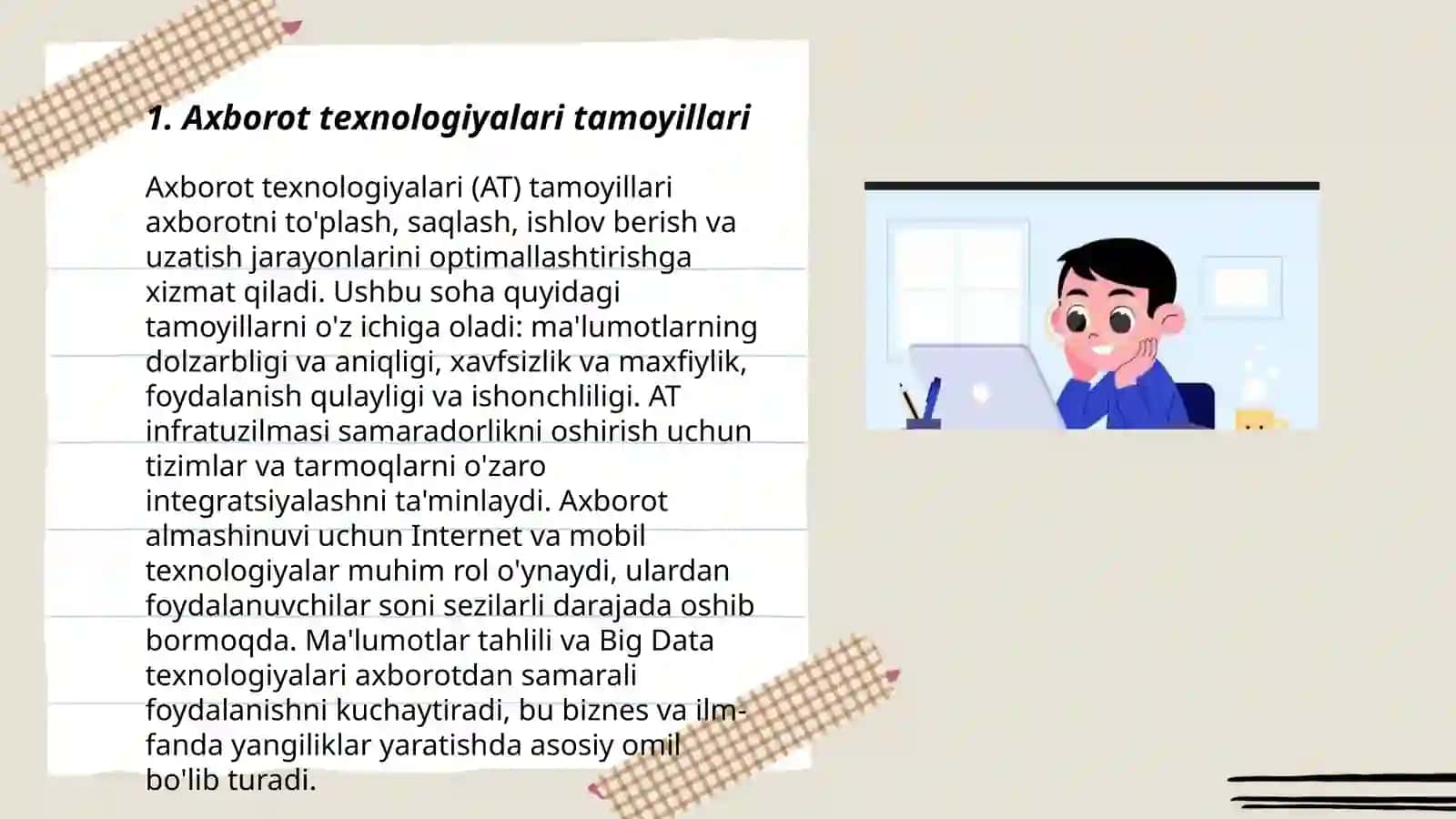 Axborot texnologiyalari tamoyillari 3