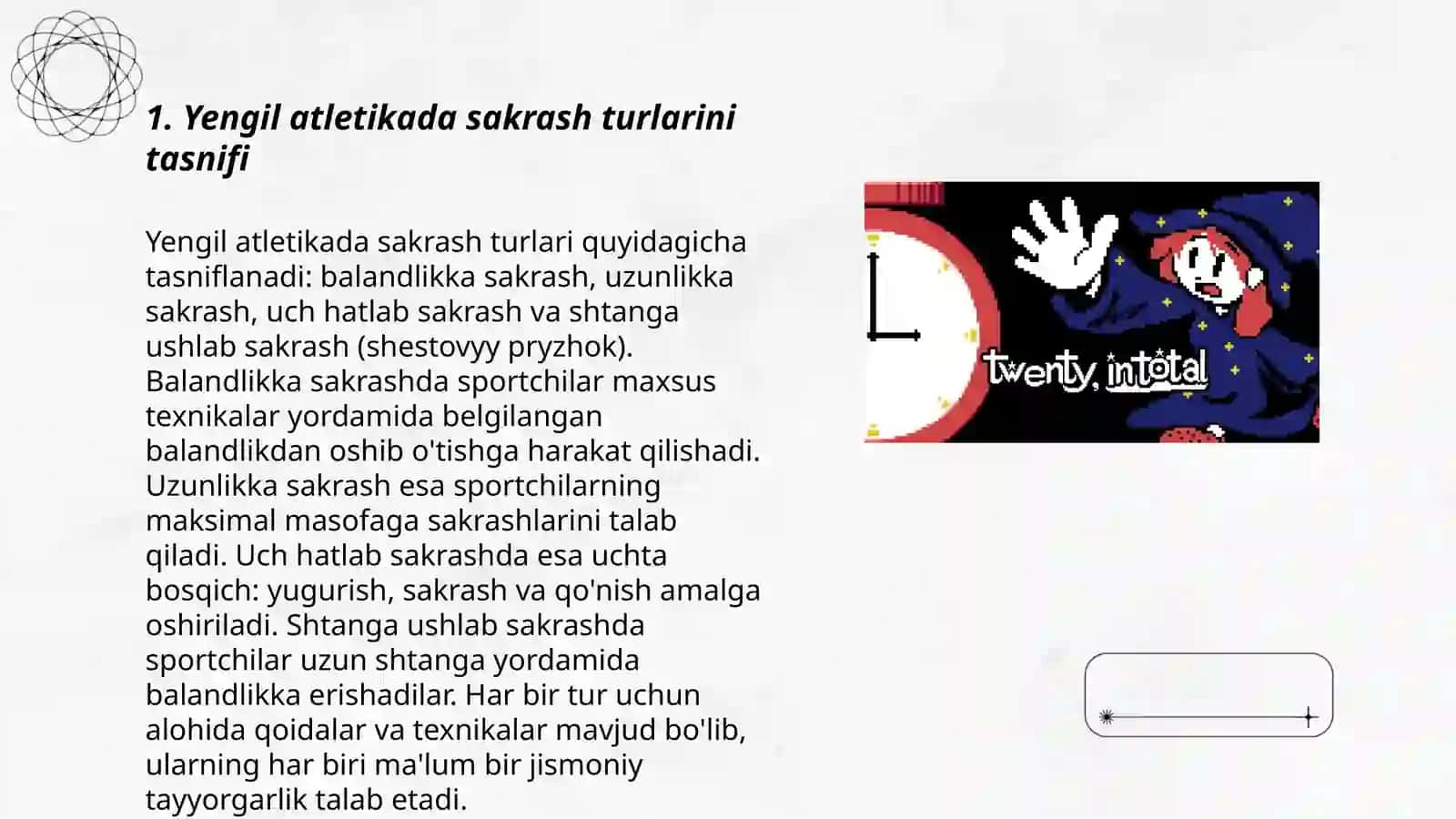 Yengil atletikada sakrash turlari texnikasi 3