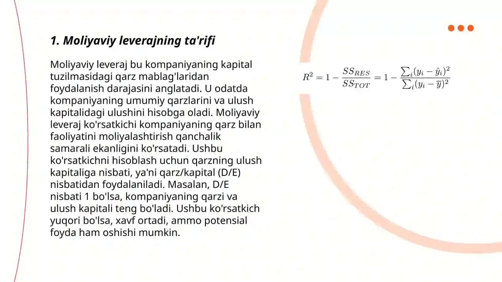 Moliyaviy leveraj: mazmuni, ahamiyati va koeffitsientlar 3