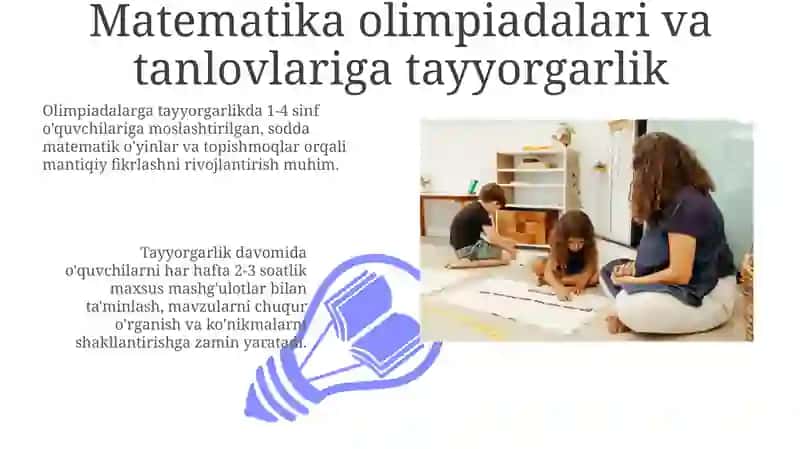 Matematika boʻyicha sinfdan tashqari mashgʻulotlarni tashkil etish 3