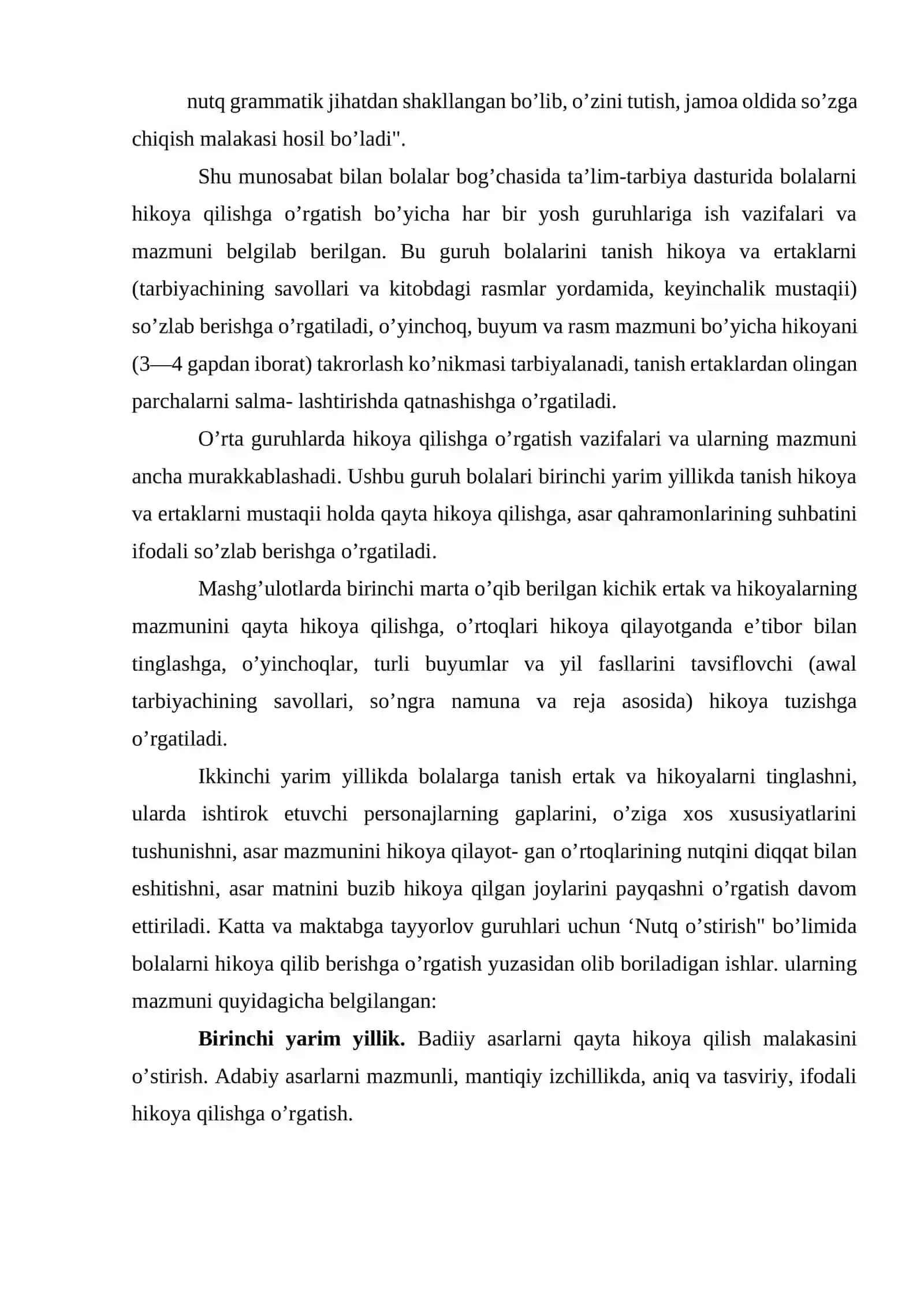 Bolalarni hikoya qilishga (monolog nutqqa) o’rgatish 3