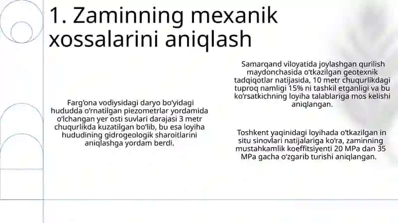 Injenerlik geologik tadqiqqotlar va ularni amalga oshirish 3