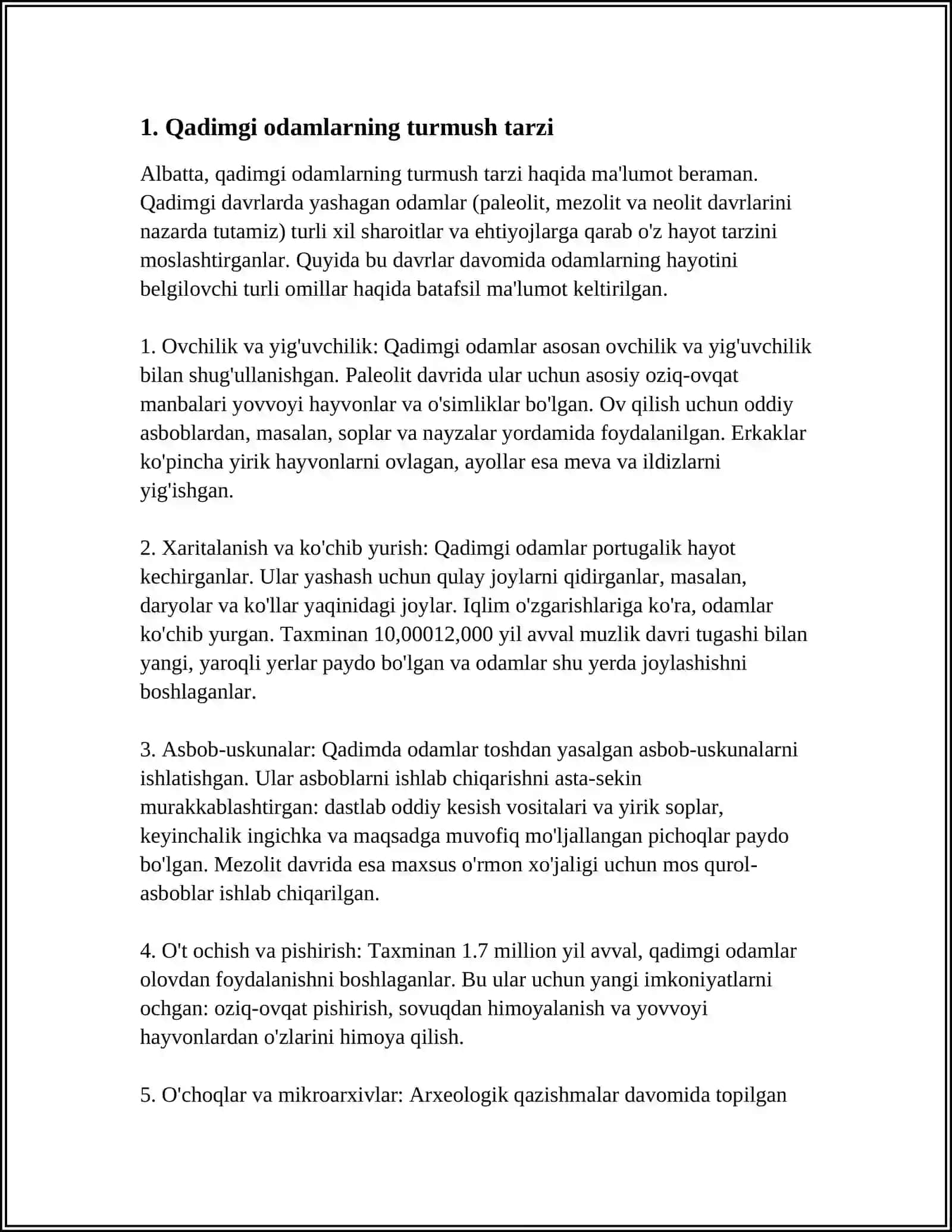 Qadimgi Odamlar va Ularning Manzilgohlari 3