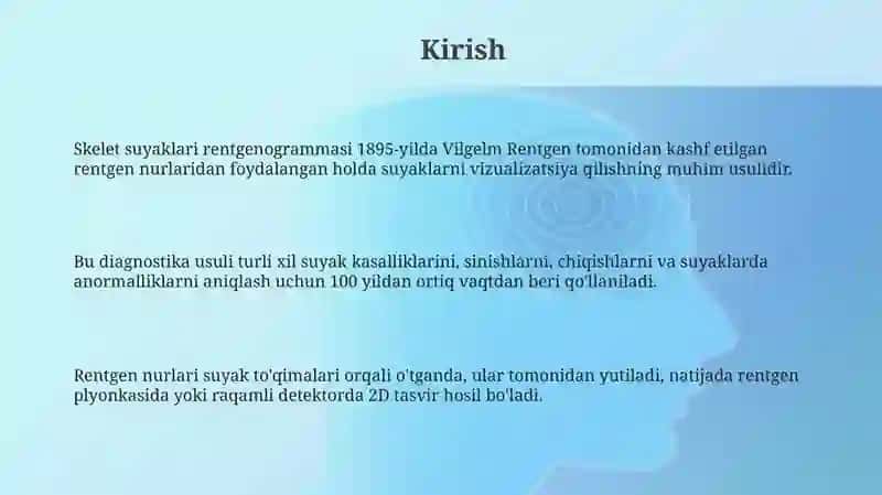 Skelet suyaklari rentgenogrammasi 3