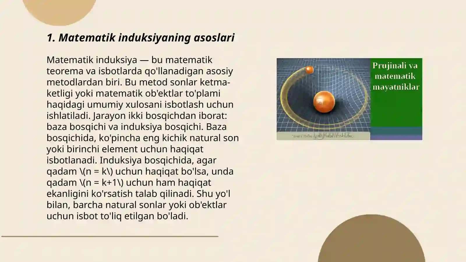 Matematik induksiya usuli 3