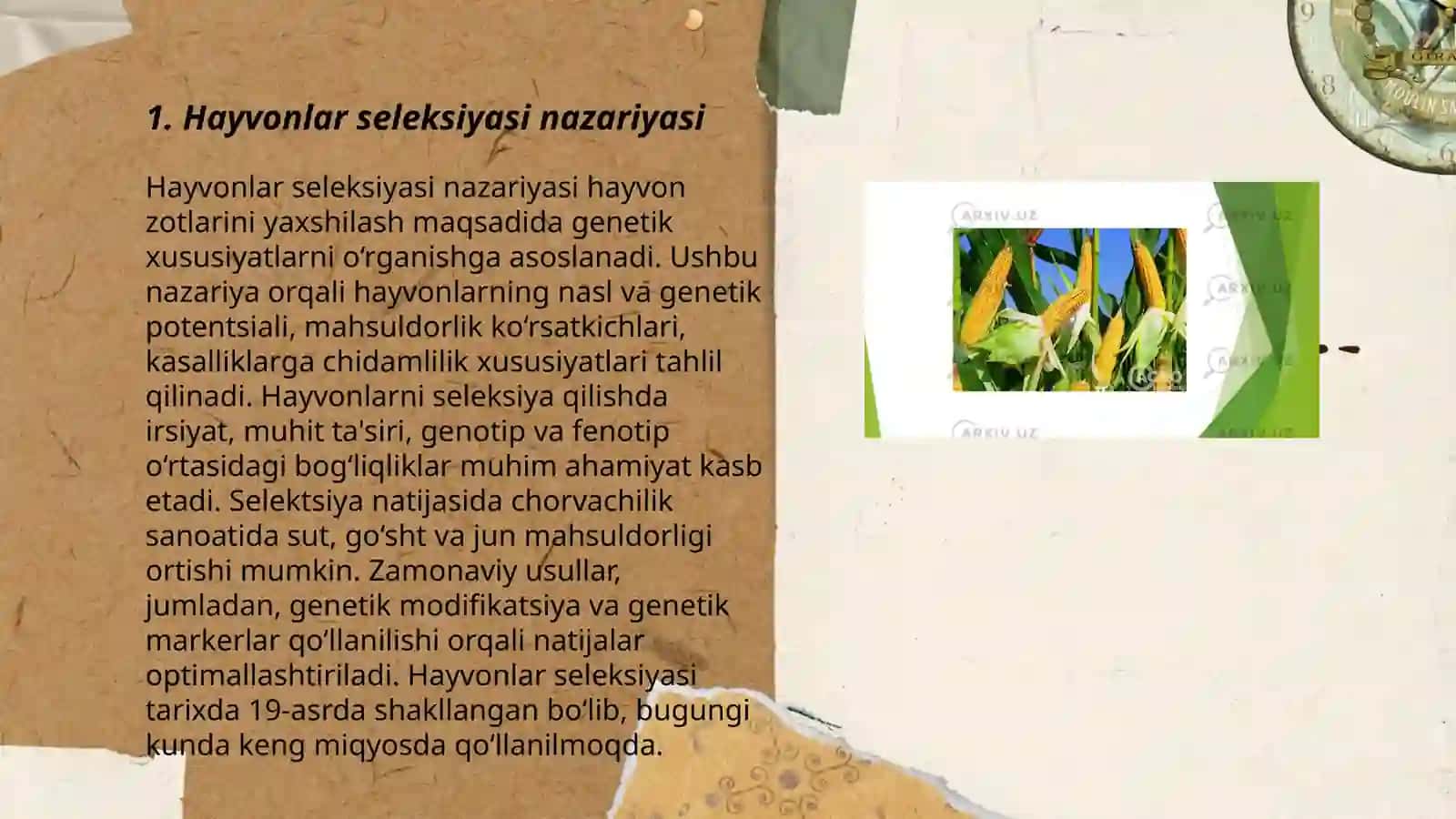Hayvonlar seleksiyasi nazariyasi 3