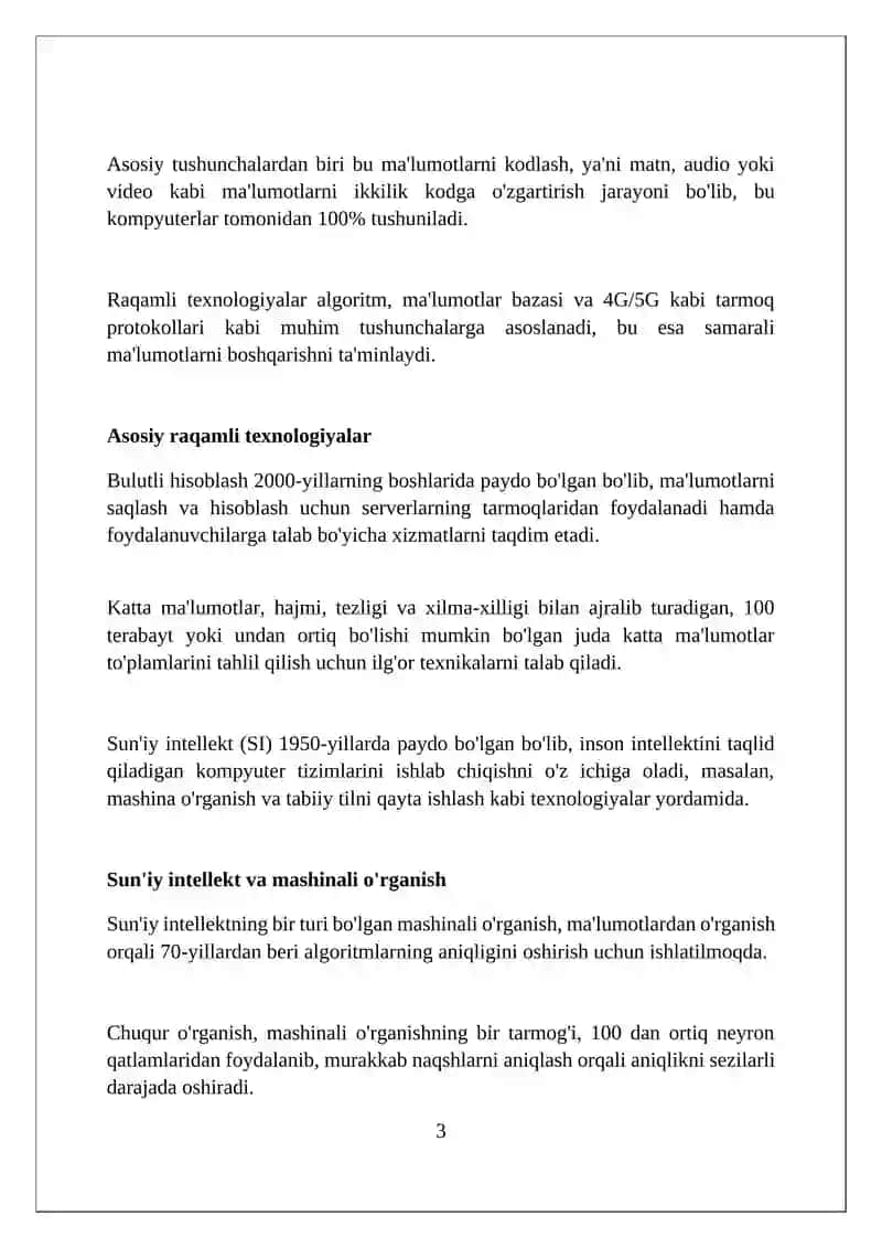 Raqamli axborot texnologiyalari 3