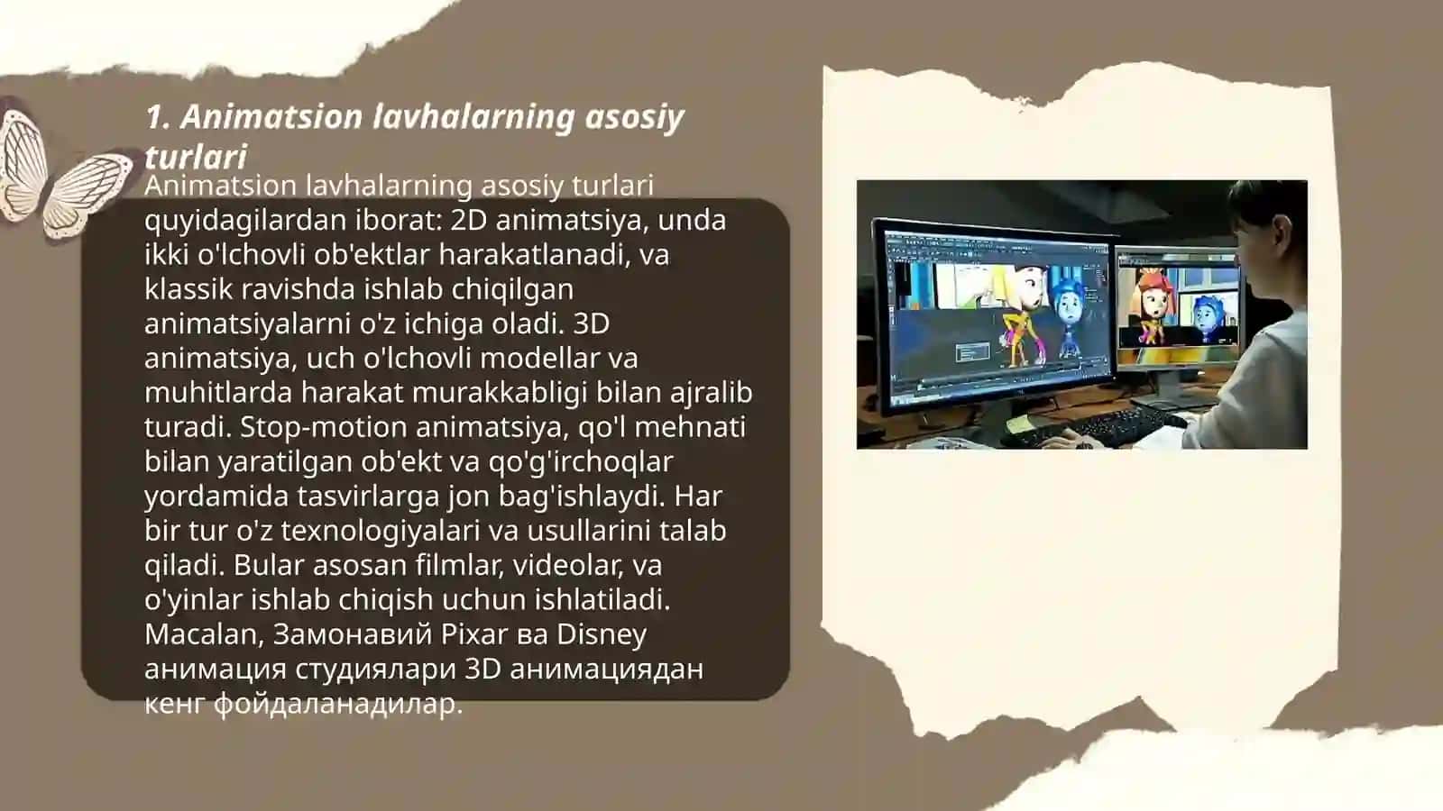 Animatsion lavhalar yaratish 3