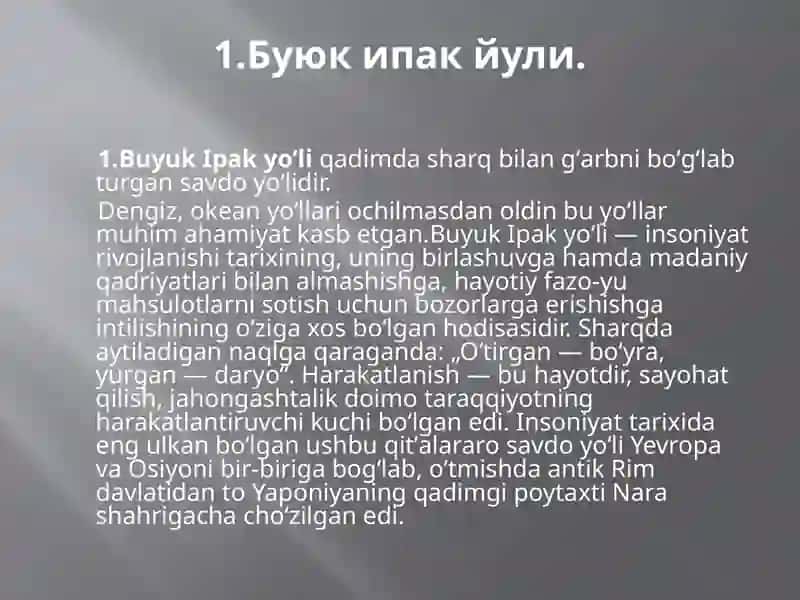 Буюк ипак йули 3