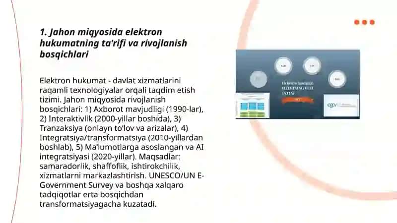 Elektron hukumatni joriy etishning jahon tajribasi 3