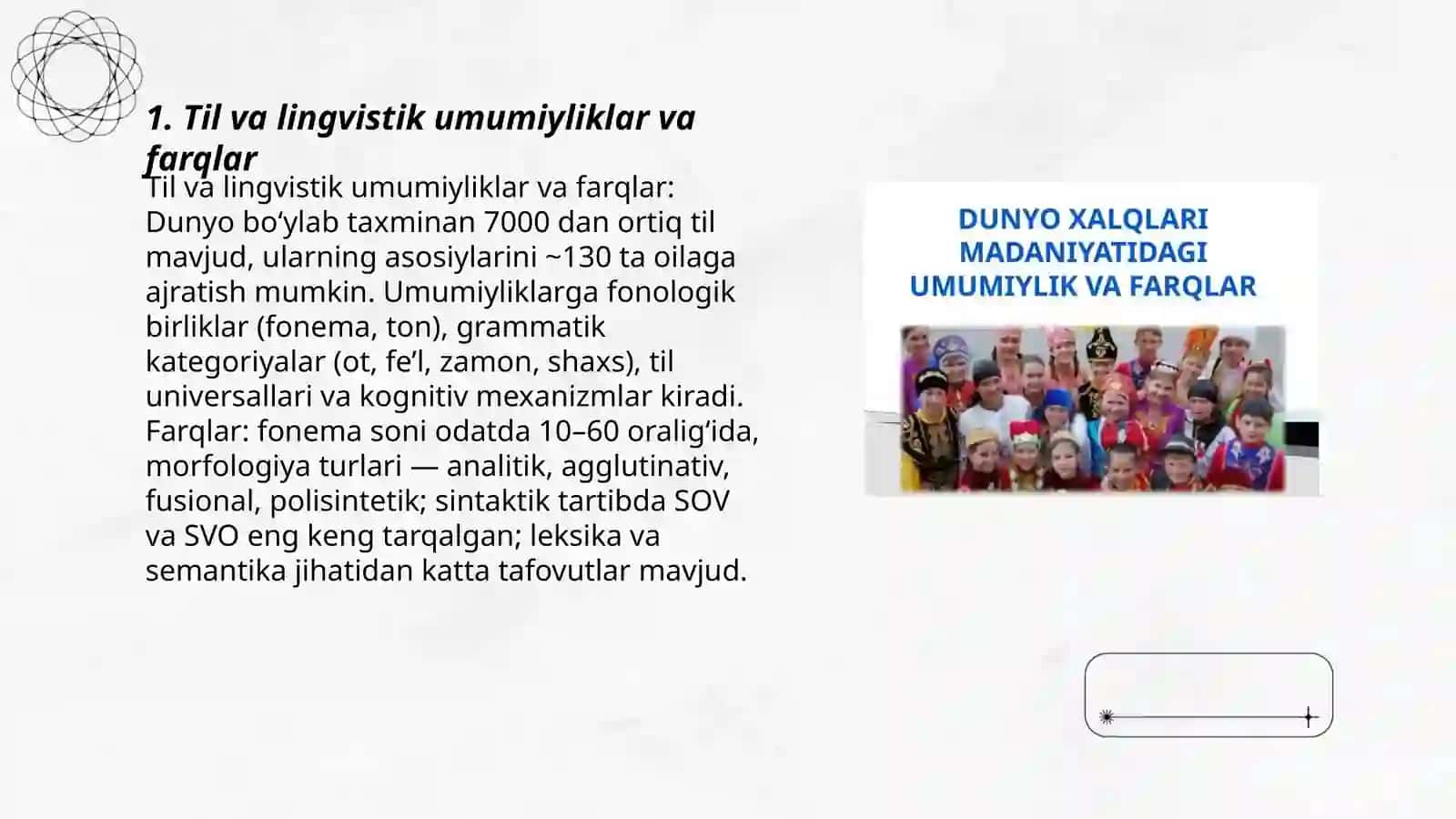 Til va lingvistik umumiyliklar va farqlar 3