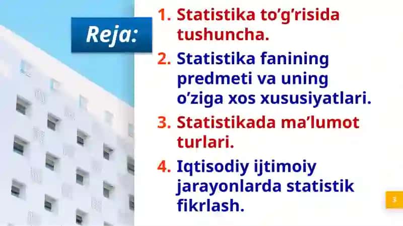Statistics 3