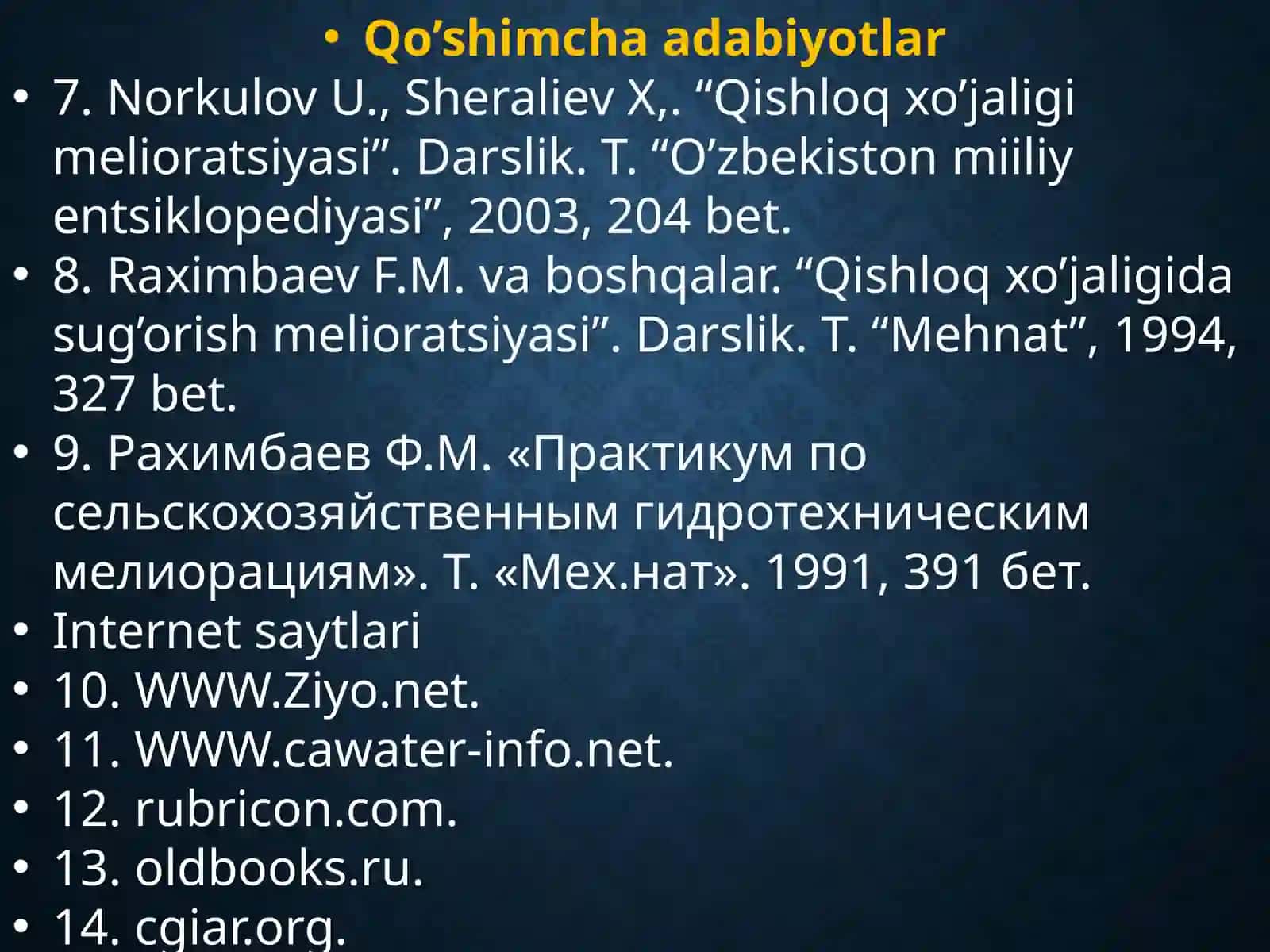Suvning oqishtezligini o'lchash 3