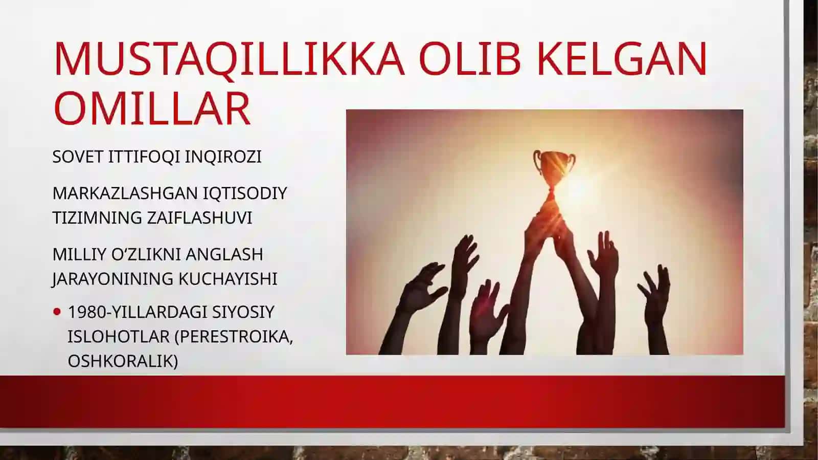 Mustaqil O'zbekiston Respublikasining Tashkil Topishi va Uning ahamiyati 3